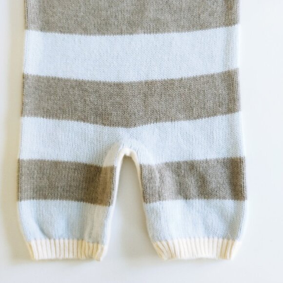 Bebe Soft Knit Striped Jumpsuit size 6 Months - Picture 4 of 13